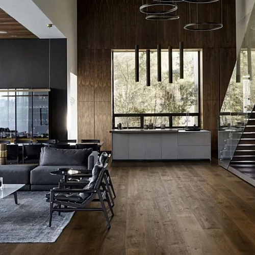 ДУБ BARREL BROWN MATT 2000 ПАРКЕТНАЯ ДОСКА KARELIA MIDNIGHT